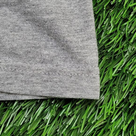 NIKE Shirt Medium 20x27 Heathered-Gray Neon Spellout - Picture 10 of 12